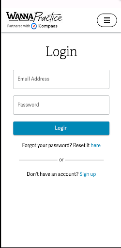 Android application WannaPractice screenshort