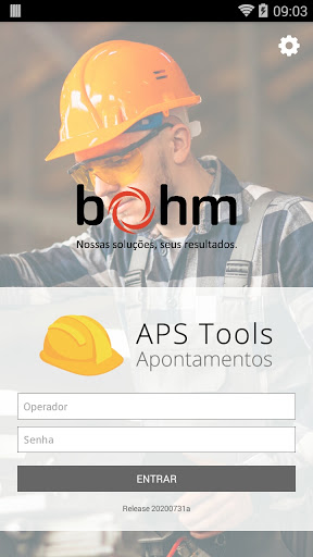 Android application mhob APS Tools Apontamentos screenshort
