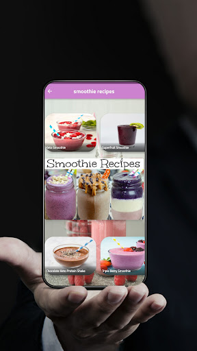Android application Smoothie Recipes screenshort