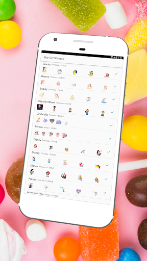 Magic Star Girl sticker for WhatsApp Messenger