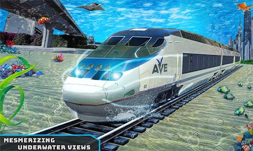 Underwater City Train Games Screenshot