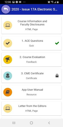 ASA My Learning Screen 2