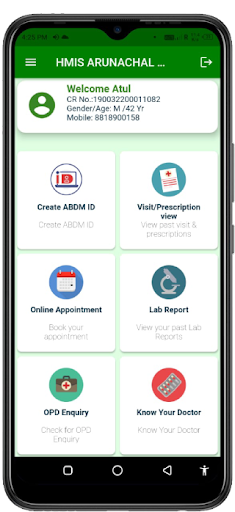 Android application e-Sushrut | Arunachal Pradesh screenshort