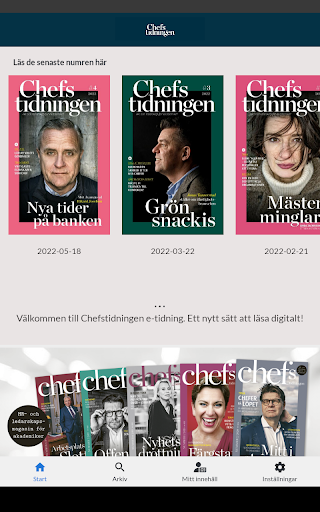 Chefstidningen e-tidning Screen 3