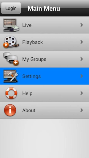 Android application gUNS-R9 Platform screenshort
