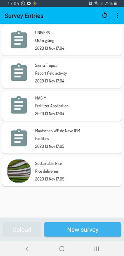 Android application ORCA PAMS screenshort