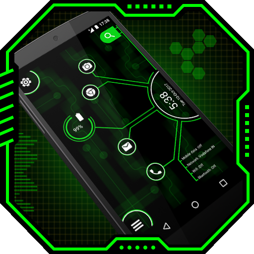 Curve Hitech launcher -Applock logo