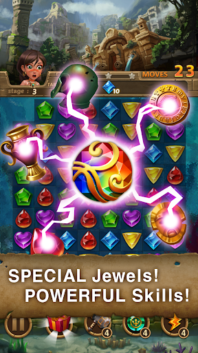 Jewels Atlantis: Match-3 Puzzle matching game apkdebit screenshots 4
