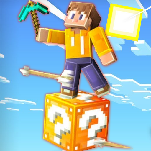 One lucky block survival mod logo