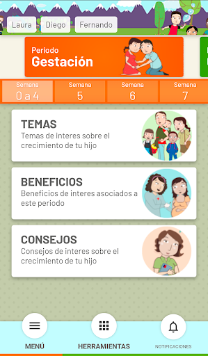 APP Chile Crece Contigo Screen 2