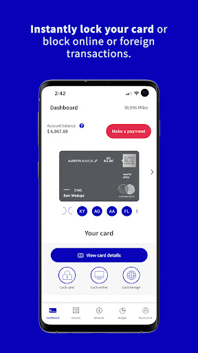 Android application AF/KLM Card screenshort