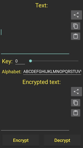 Caesars encryptor Screen 3