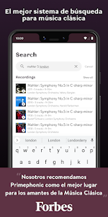Primephonic - Streaming de Música Clásica Screenshot