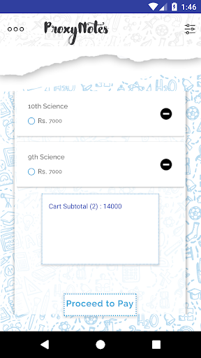ProxyNotes – Courses & Interns Screen 3