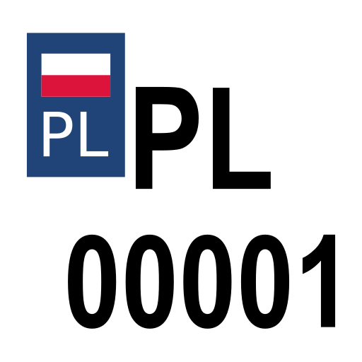 Polish license plates  Icon