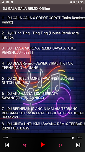 Dj Gala-Gala Remix Offline Screen 2