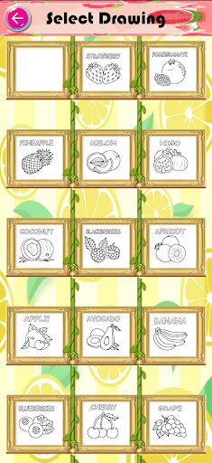 Coloring Favorite fruits Kids
