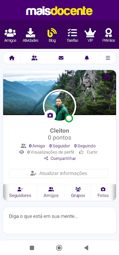 Android application Mais Docente screenshort