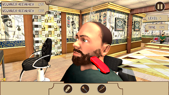 Barber Shop Hair Cutting Game 2021: Hair Cut Salon 1.0 APK screenshots 3
