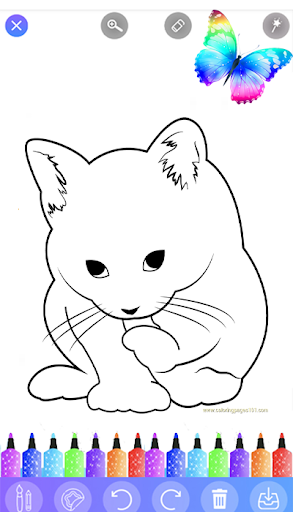 Cat Cute Coloring Book