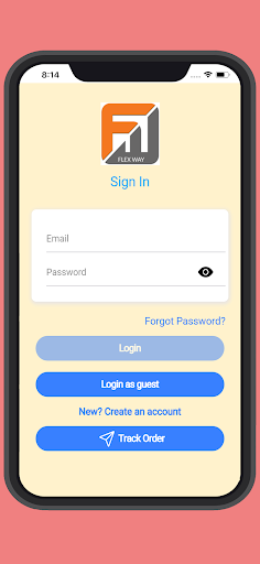 Android application Flex Way screenshort