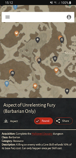 MapGenie: Diablo 4 Map Screen 3