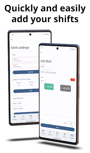 Screenshot of Fire Shift Calendar