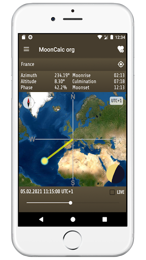 Android application MoonCalc org screenshort