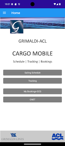 Grimaldi Cargo Mobile Screenshot 1 - AppWisp.com