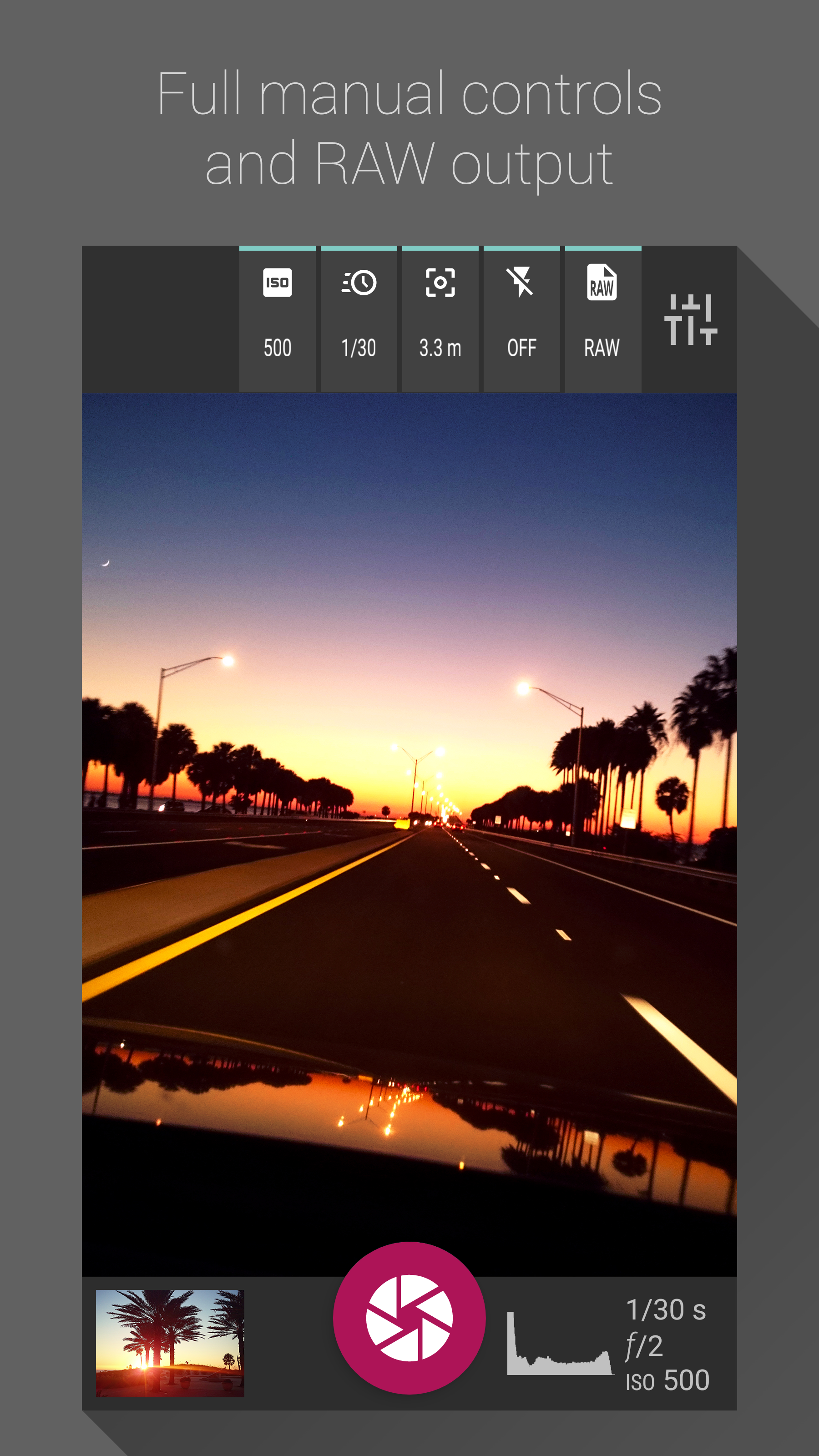 Android application Shoot - Pro Photo Camera (Premium) screenshort