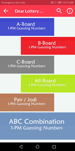 Dear Lottery Guessing Screen 2