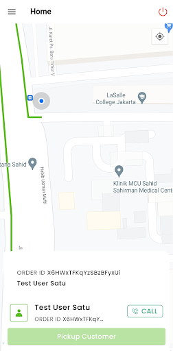 Android application e-Trans driver screenshort