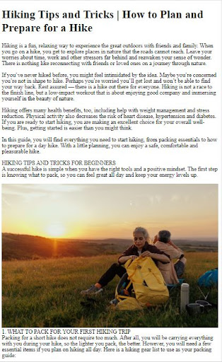 How to Do Hiking Screen 3