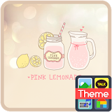 핑크 레몬에이드 카카오톡 테마 icon