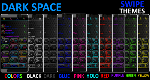THEME SWIPE DIALER DARK SPACE