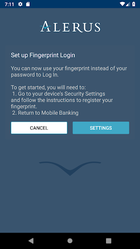 Android application Alerus - Mobile Banking screenshort