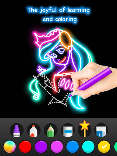 Learn To Draw Glow Princess 1.0.19 screenshots 14