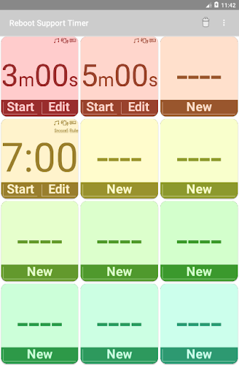 Android application Reboot Support Timer screenshort