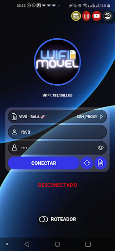 Android application WIFI MÓVEL 4.3.7 screenshort