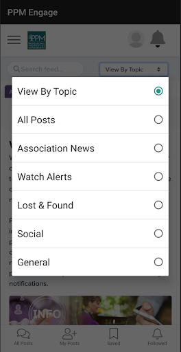 Android application PPM Engage screenshort