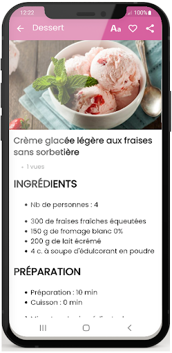 Recette hypocalorique facile Screen 2