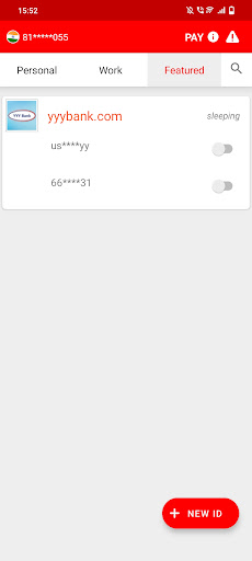 napID ZeroFactor Authenticator Screen 3