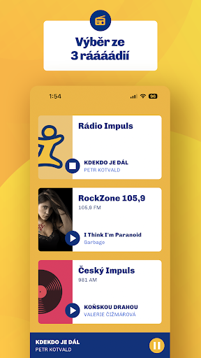 Android application Ráááádio Impuls screenshort