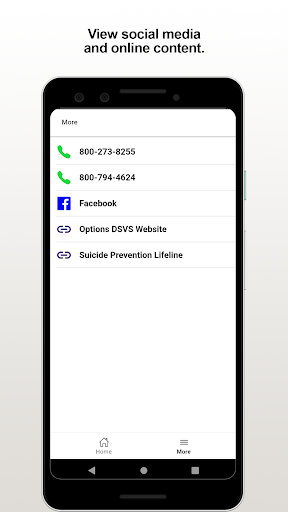My Mobile Options Screen 3
