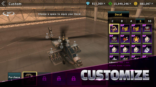 GUNSHIP BATTLE: Helicopter 3D Mod Apk (Unlimited Money and Gold) Download 5