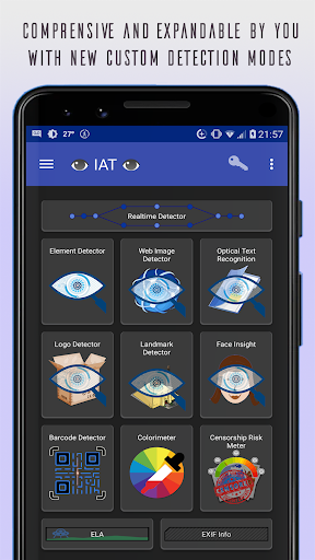 Android application Image Analysis Toolset - IAT screenshort
