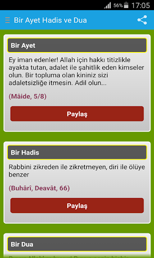 Bir Ayet Hadis ve Dua Screen 3