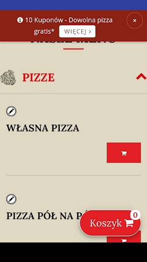 Android application Restauracja Rynkowa screenshort