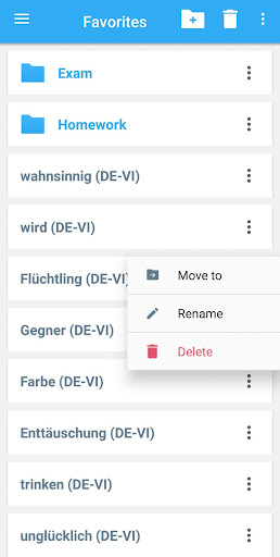 Screenshot of Vietnamese-German Dictionary