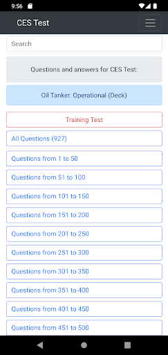 Android application Oil Tanker. Operational Deck screenshort